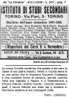 Alunni dell'Istituto di Studi Secondari di Torino promossi nel 1908, da "La Stampa" del 4/11/1908