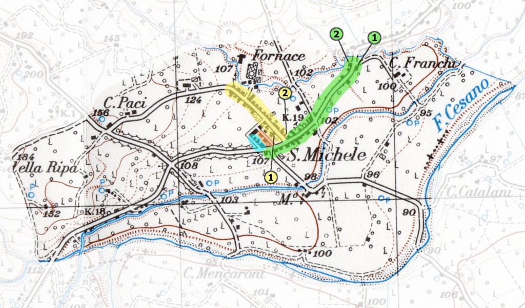Mappa della zona 5 (San Michele)