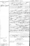 Trascrizione dell'atto di morte di Augusto Pierfederici (morto a Bologna nel 1912) dai registri del comune di Mondavio