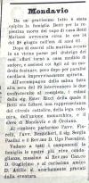 Articolo sulla morte di Mariano Betti, da "La Concordia" - 1914
