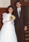 26 aprile 1986: matrimonio di Roberta Agostinelli e Tommaso Pierfederici. Foto a casa della sposa.