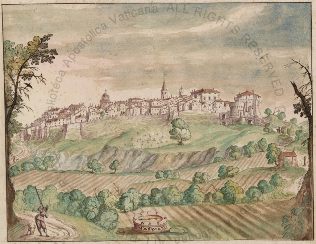 1626 - Veduta panoramica di Mondavio di Francesco Mingucci